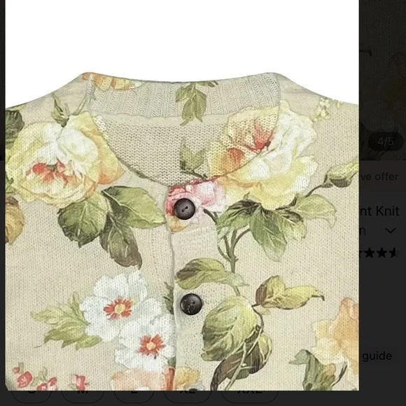 Southern Elegance Floral Cardigan Sweater - Picture 8 of 14